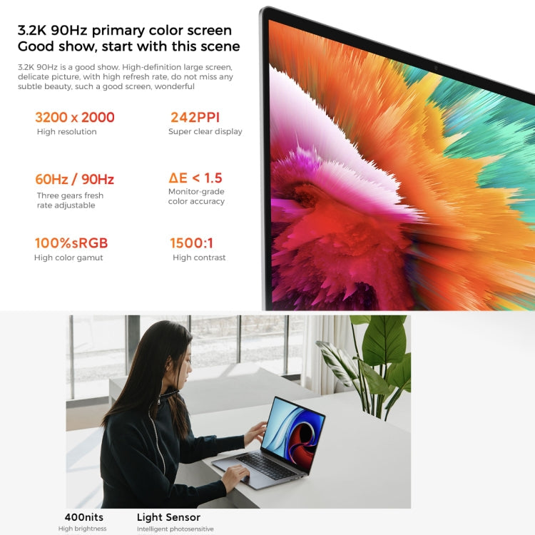 Xiaomi RedmiBook Pro 15 Laptop 2022 15.6 inch, 16GB+512GB, Windows 11 Home Chinese Version, AMD Ryzen 7 6800H Octa Core(Starlight Grey)