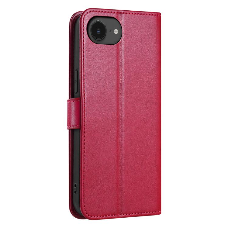 For iPhone 17e / 16e AZNS Sheepskin Texture Flip Leather Phone Case(Red)