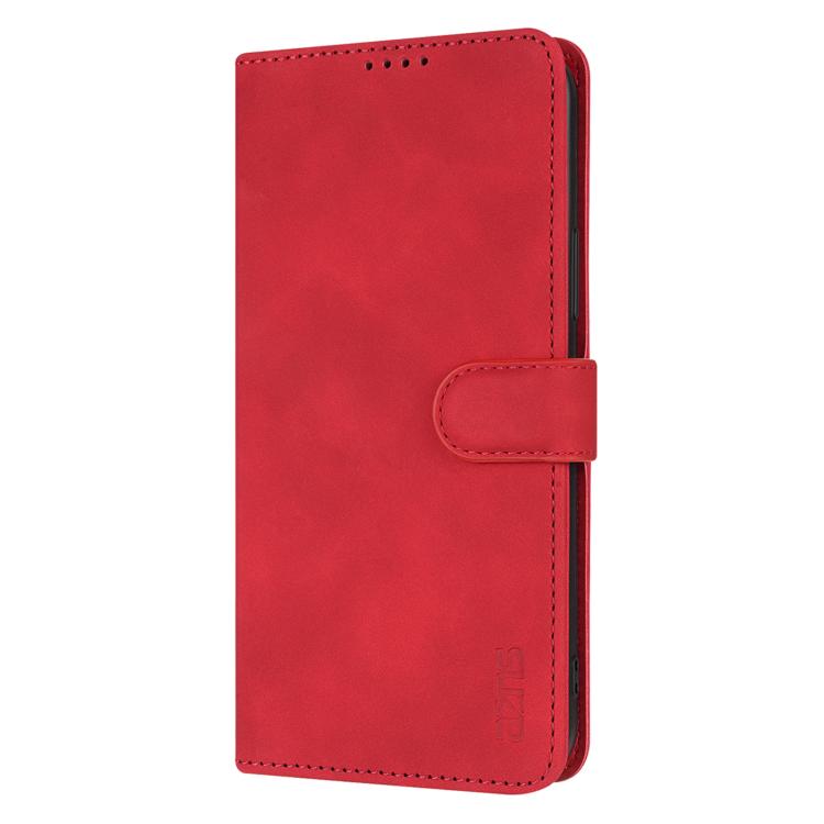 For iPhone 17e / 16e AZNS Skin Feel Calf Texture Flip Leather Phone Case(Red)