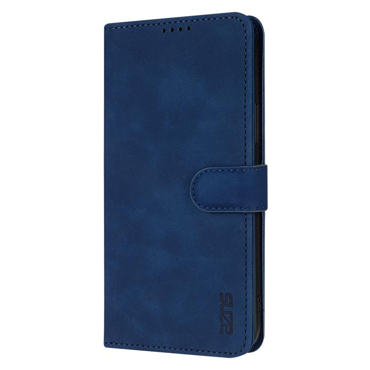 For iPhone 17e / 16e AZNS Skin Feel Calf Texture Flip Leather Phone Case(Blue)