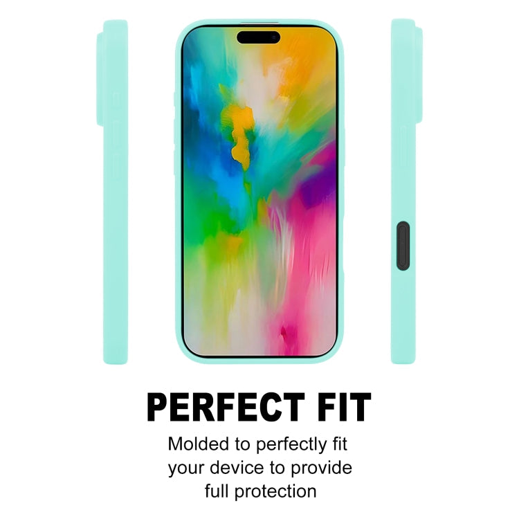 For iPhone 16 Pro Max GOOSPERY SOFT FEELING Liquid TPU Soft Phone Case(Mint Green)