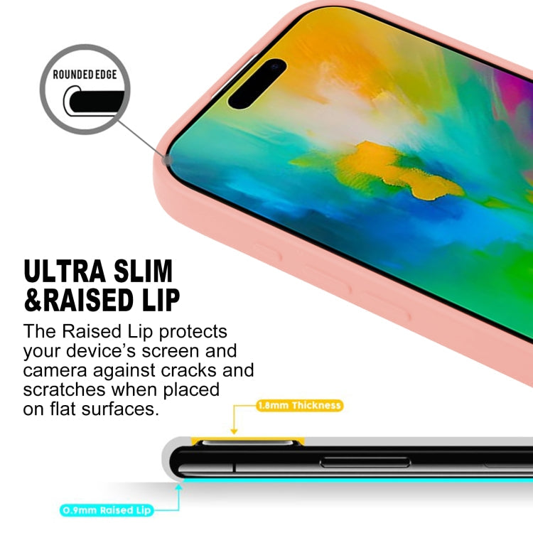 For iPhone 16 Pro Max GOOSPERY SOFT FEELING Liquid TPU Soft Phone Case(Pink)