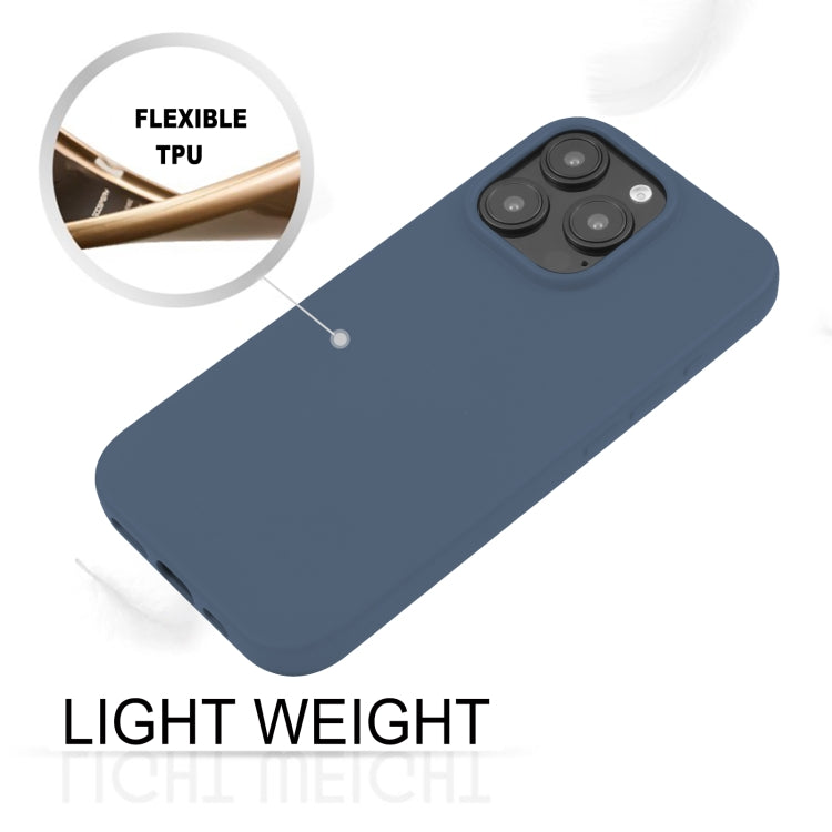 For iPhone 16 Pro Max GOOSPERY SOFT FEELING Liquid TPU Soft Phone Case(Dark Blue)