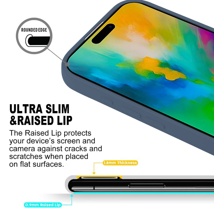 For iPhone 16 Pro Max GOOSPERY SOFT FEELING Liquid TPU Soft Phone Case(Dark Blue)