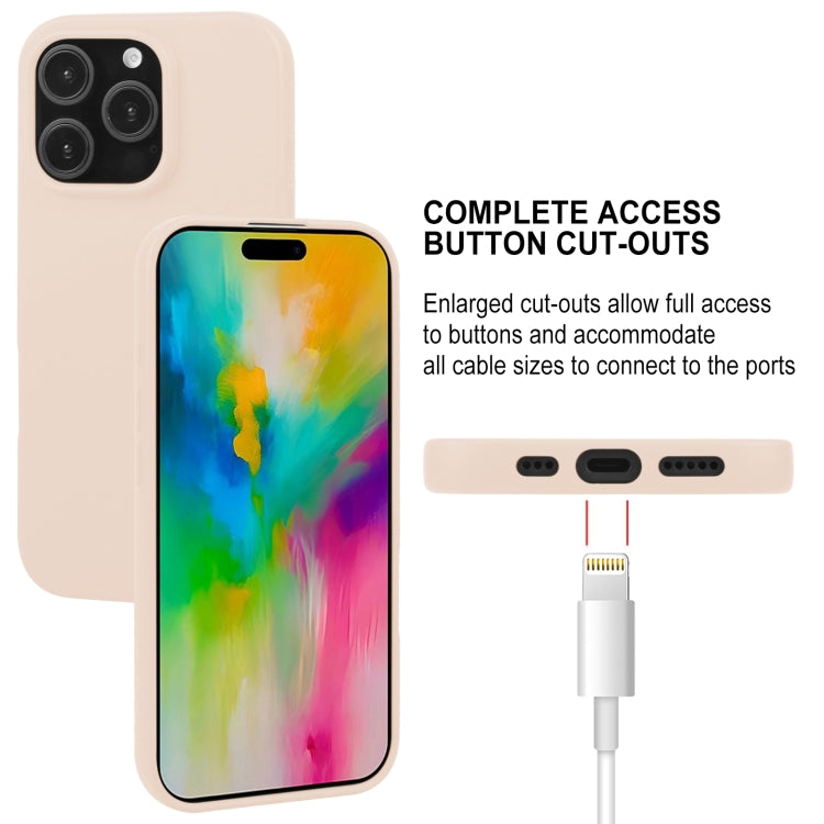 For iPhone 16 Pro GOOSPERY SOFT FEELING Liquid TPU Soft Phone Case(Apricot)