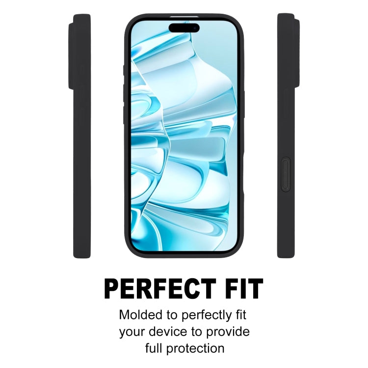 For iPhone 16 Plus GOOSPERY SOFT FEELING Liquid TPU Soft Phone Case(Black)