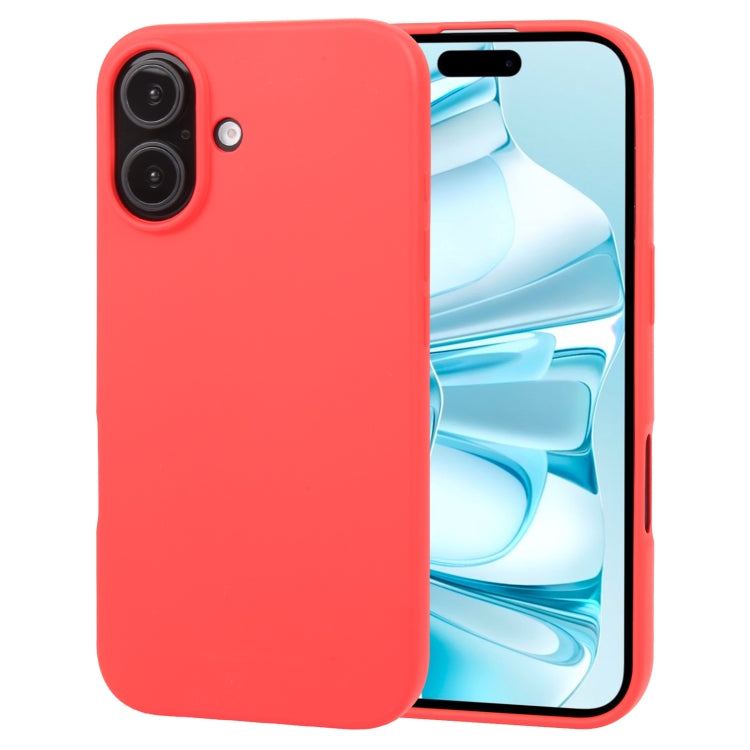 For iPhone 16 Plus GOOSPERY SOFT FEELING Liquid TPU Soft Phone Case(Red)
