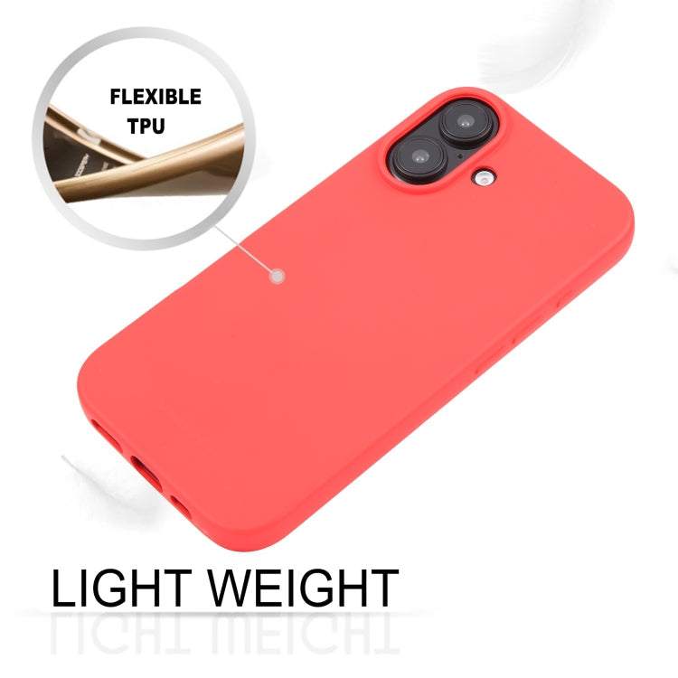 For iPhone 16 Plus GOOSPERY SOFT FEELING Liquid TPU Soft Phone Case(Red)