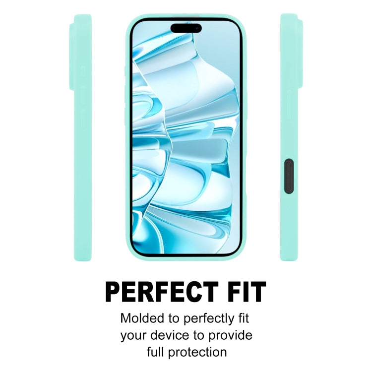 For iPhone 16 Plus GOOSPERY SOFT FEELING Liquid TPU Soft Phone Case(Mint Green)