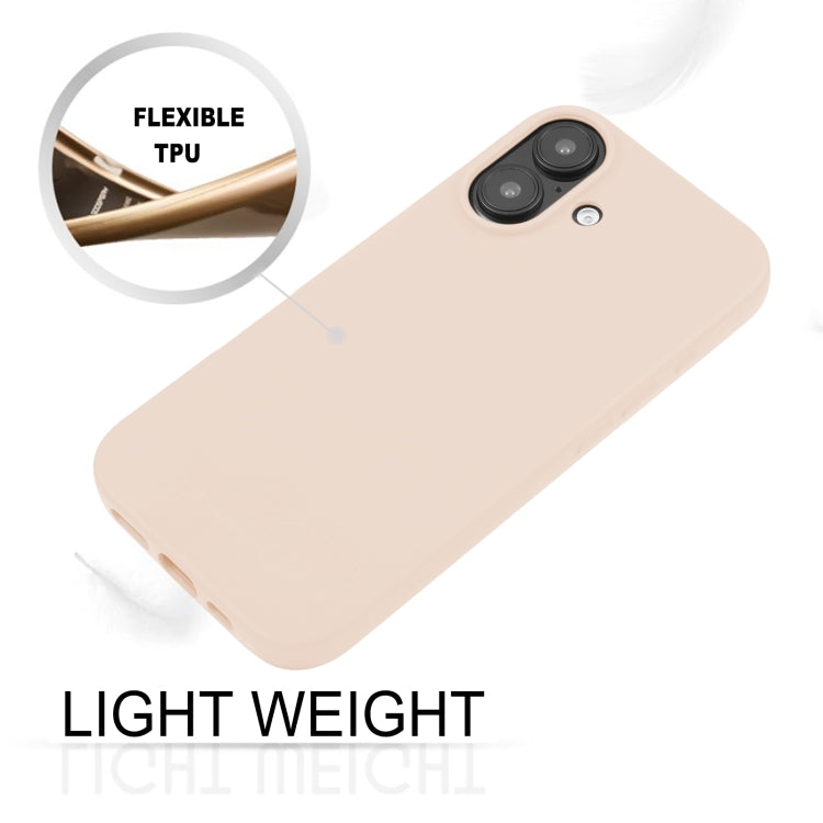 For iPhone 16 GOOSPERY SOFT FEELING Liquid TPU Soft Phone Case(Apricot)