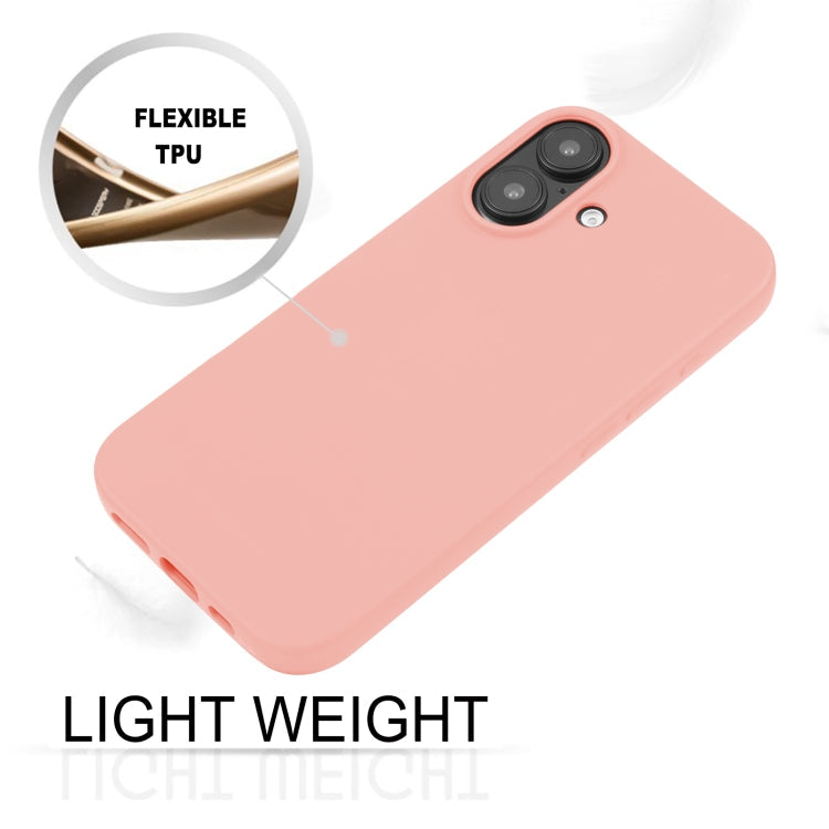 For iPhone 16 GOOSPERY SOFT FEELING Liquid TPU Soft Phone Case(Pink)