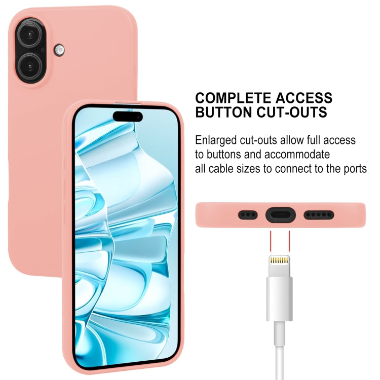 For iPhone 16 GOOSPERY SOFT FEELING Liquid TPU Soft Phone Case(Pink)