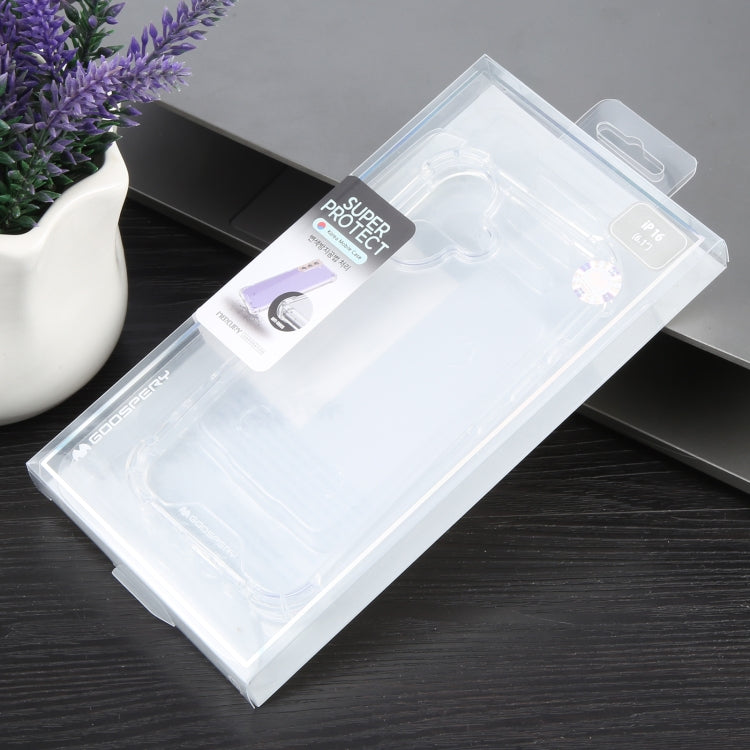 For iPhone 16 Plus MERCURY GOOSPERY SUPER Four-Corner Shockproof TPU Phone Case(Transparent)