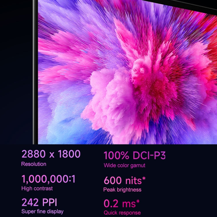 Xiaomi Book Pro 14 inch Laptop, 16GB+512GB, Windows 11 Home Chinese Version, AMD Ryzen 7 6800H Octa Core(Grey)