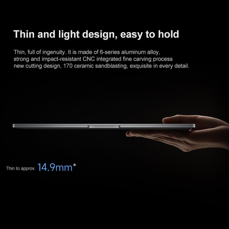 Xiaomi Book Pro 14 inch Laptop, 16GB+512GB, Windows 11 Home Chinese Version, AMD Ryzen 7 6800H Octa Core(Grey)