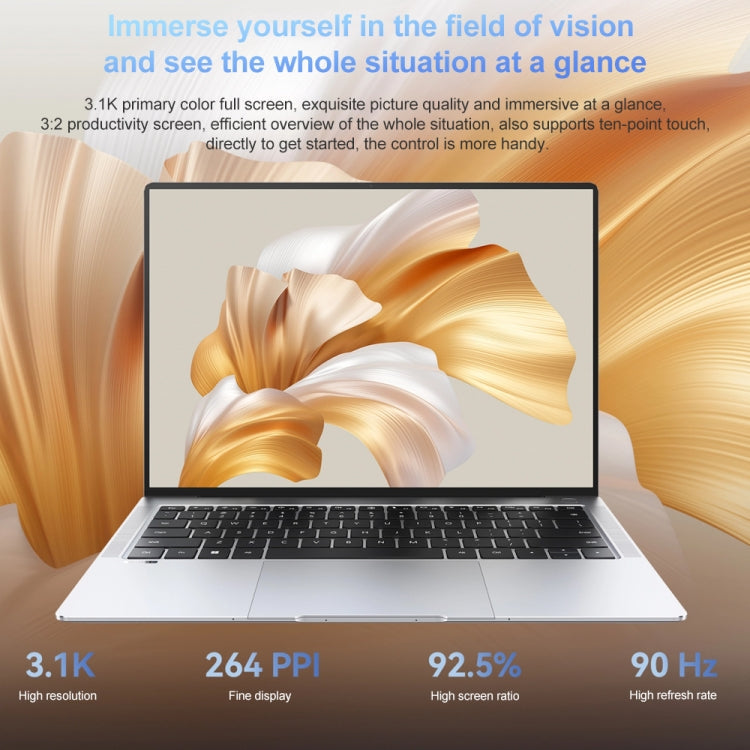 HUAWEI MateBook X Pro Laptop, 16GB+512GB, 14.2 inch Touch Screen Windows 11 Home Chinese Version, Intel 12th Gen Core i5-1240P Integrated Graphics(Dark Grey)