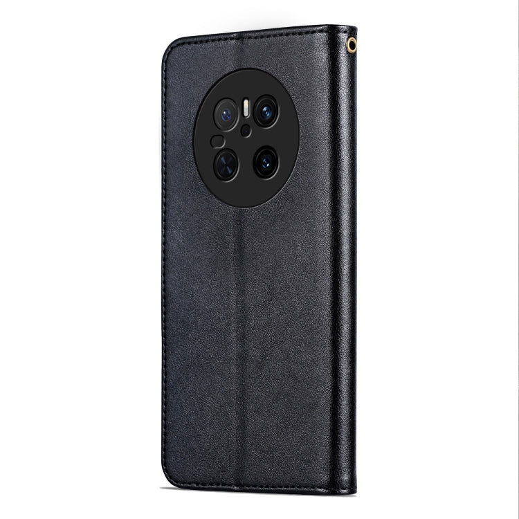 For Huawei Mate 70 AZNS Sheepskin Texture Flip Leather Phone Case(Black)