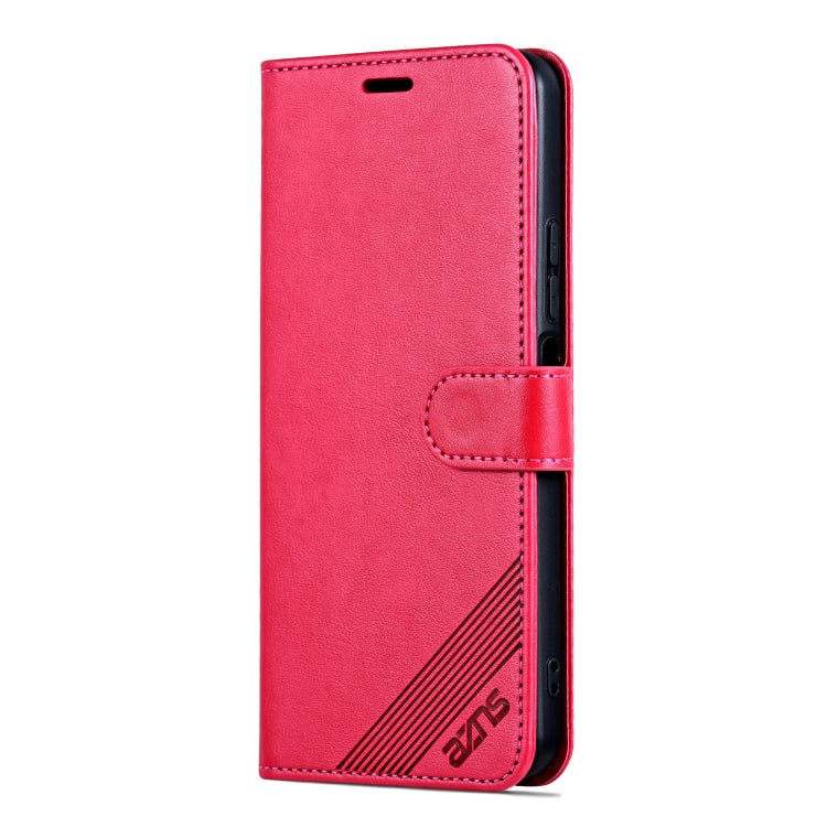 For Huawei Mate 70 AZNS Sheepskin Texture Flip Leather Phone Case(Red)