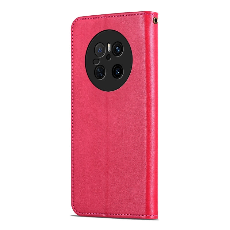 For Huawei Mate 70 AZNS Sheepskin Texture Flip Leather Phone Case(Red)