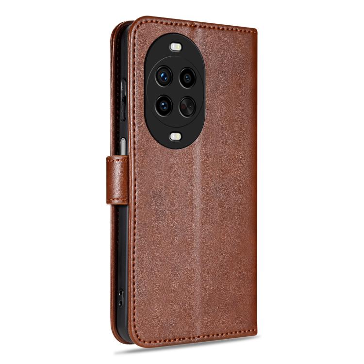 For Huawei nova 14 Ultra 5G AZNS Sheepskin Texture Flip Leather Phone Case(Brown)
