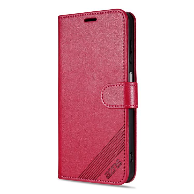 For Huawei nova 14 Pro 5G AZNS Sheepskin Texture Flip Leather Phone Case(Red)