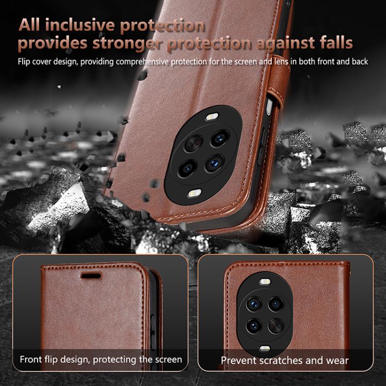 For Huawei nova 14 Pro 5G AZNS Sheepskin Texture Flip Leather Phone Case(Red)