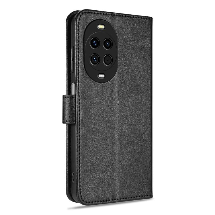 For Huawei nova 14 5G AZNS Sheepskin Texture Flip Leather Phone Case(Black)