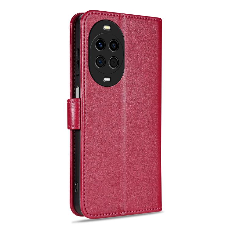 For Huawei nova 14 5G AZNS Sheepskin Texture Flip Leather Phone Case(Red)