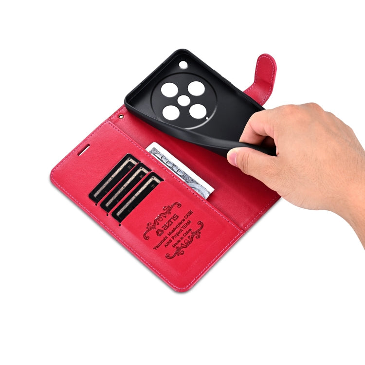 For OPPO Find X8 Pro AZNS Sheepskin Texture Flip Leather Phone Case(Red)