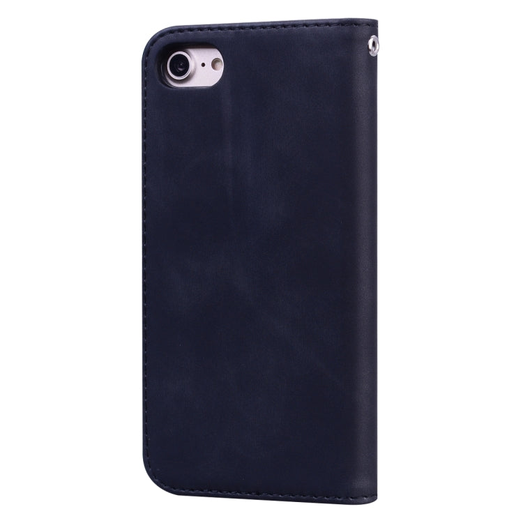 Frosted Business Magnetic Horizontal Flip PU Leather Case with Holder & Card Slot & Lanyard, For iPhone SE 2022 / SE 2020 & 8 & 7, For iPhone 8 Plus & 7 Plus, For iPhone 11 Pro, For iPhone 11