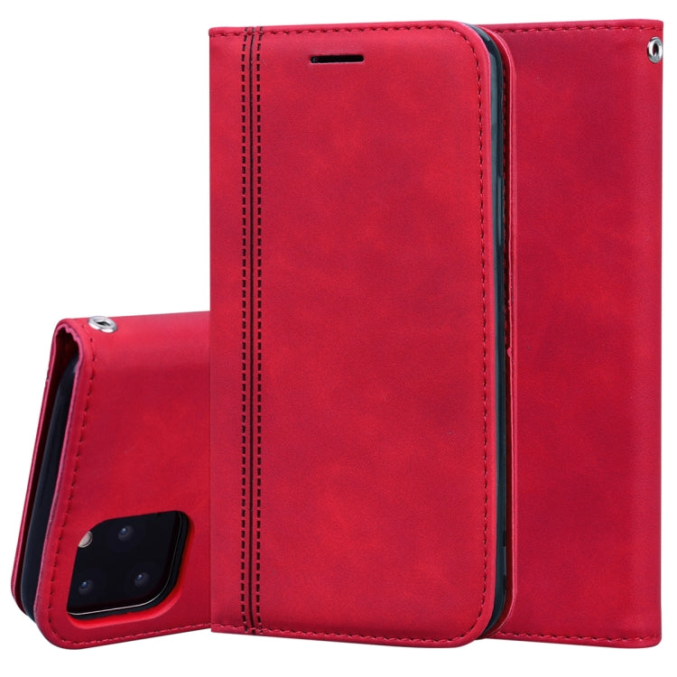 Frosted Business Magnetic Horizontal Flip PU Leather Case with Holder & Card Slot & Lanyard, For iPhone SE 2022 / SE 2020 & 8 & 7, For iPhone 8 Plus & 7 Plus, For iPhone 11 Pro, For iPhone 11