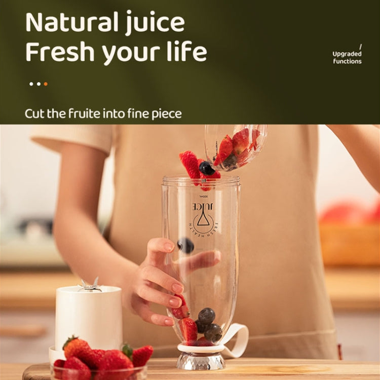 500ML Wireless Portable Electric Juicer(White)
