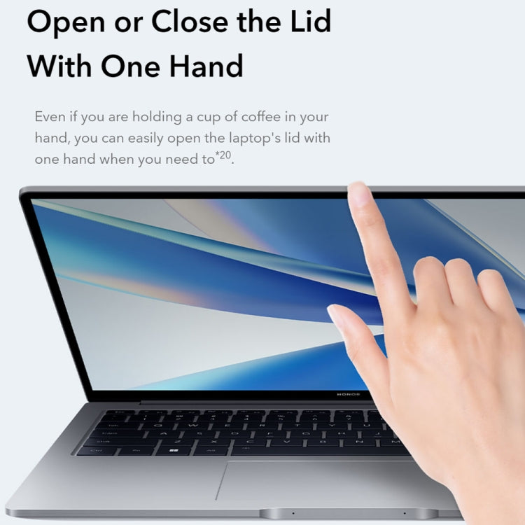 HONOR MagicBook 14 2022 Laptop, 16GB+512GB, 14 inch Windows 11 Home Chinese Version, Intel 12th Gen Core i5-12500H MX550 Discrete Graphics(Grey)