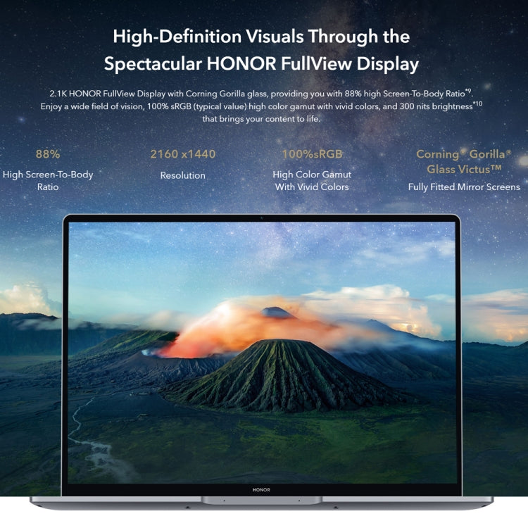 HONOR MagicBook 14 2022 Laptop, 16GB+512GB, 14 inch Windows 11 Home Chinese Version, Intel 12th Gen Core i5-12500H RTX2050 Discrete Graphics(Grey)