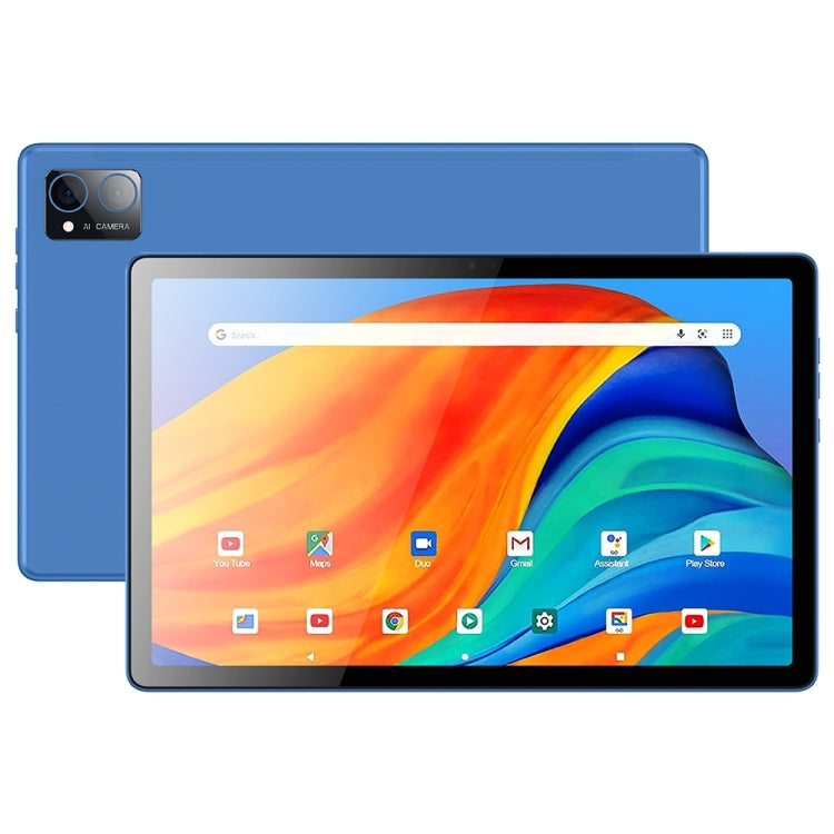 BDF P60 4G LTE Tablet PC 10.1 inch, 8GB+128GB, Android 11 MTK6755 Octa Core, Support Dual SIM, EU Plug(Blue)