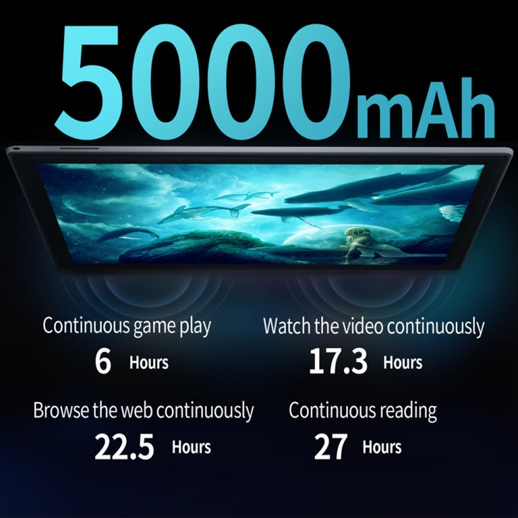 BDF P70 4G LTE Tablet PC 10.1 inch, 8GB+256GB, Android 12 MTK6762 Octa Core, Support Dual SIM, EU Plug(Gold)