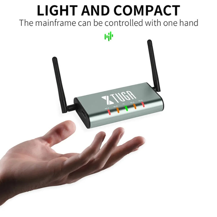 XTUGA U-F4600 Professional 4-Channel UHF Wireless Microphone System with 4 Handheld Microphone(EU Plug)