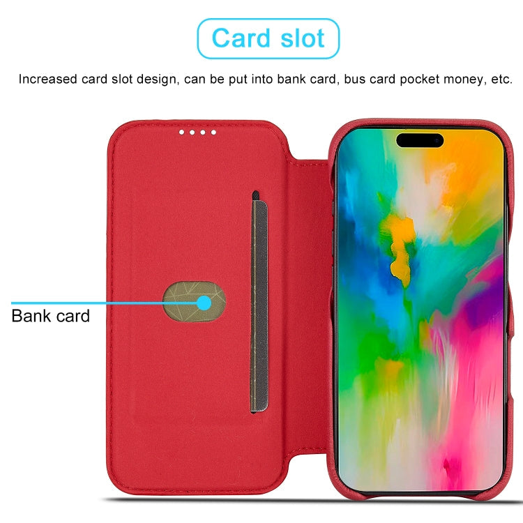 For iPhone 15 Pro Max LC.IMEEKE Hon Ancient Series Flip Leather Phone Case(Red)