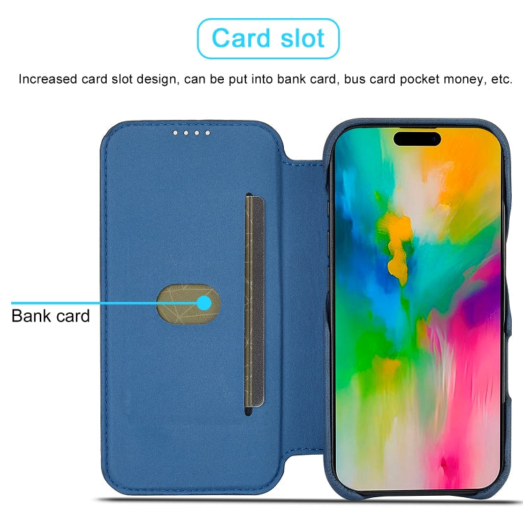 For iPhone 15 Pro Max LC.IMEEKE Hon Ancient Series Flip Leather Phone Case(Blue)