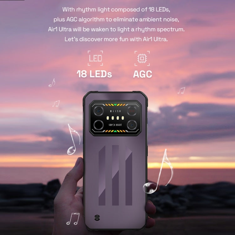 [HK Warehouse] IIIF150 Air1 Ultra,Dual Back Cameras, 8GB+256GB, Face ID Screen Fingerprint Identification, 6.8 inch Android 12.0 MediaTek Helio G99 MT6789 Octa Core, NFC, OTG, Network: 4G(Epic Purple)