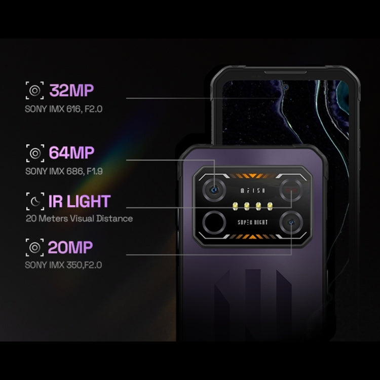 [HK Warehouse] IIIF150 Air1 Ultra,Dual Back Cameras, 8GB+256GB, Face ID Screen Fingerprint Identification, 6.8 inch Android 12.0 MediaTek Helio G99 MT6789 Octa Core, NFC, OTG, Network: 4G(Epic Purple)