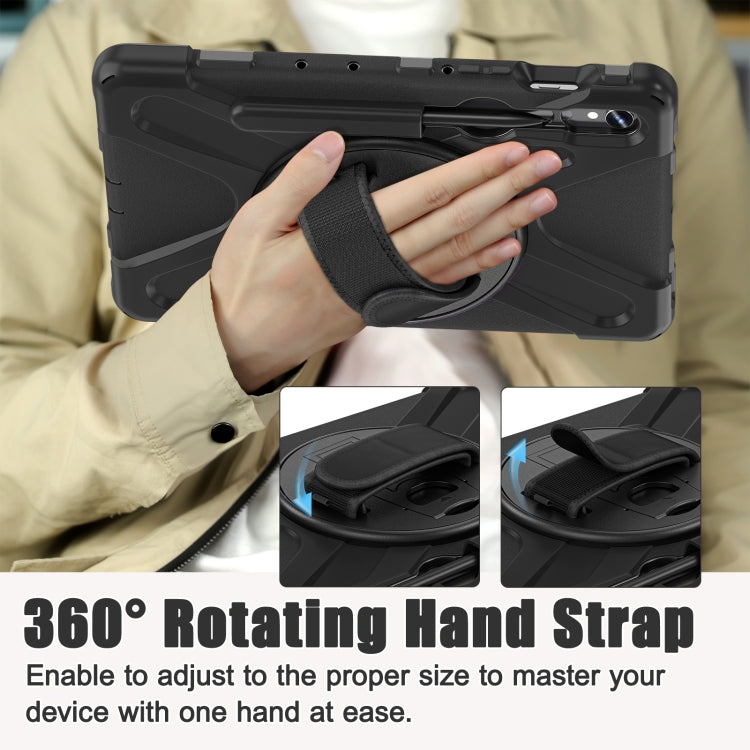 Rotatable Kickstand Grip Heavy Duty Hard Rugged Tablet Case, For Galaxy Tab S10 FE / S9 FE / S9 / S8 / S7, For Samsung Galaxy Tab S9+ / S8+