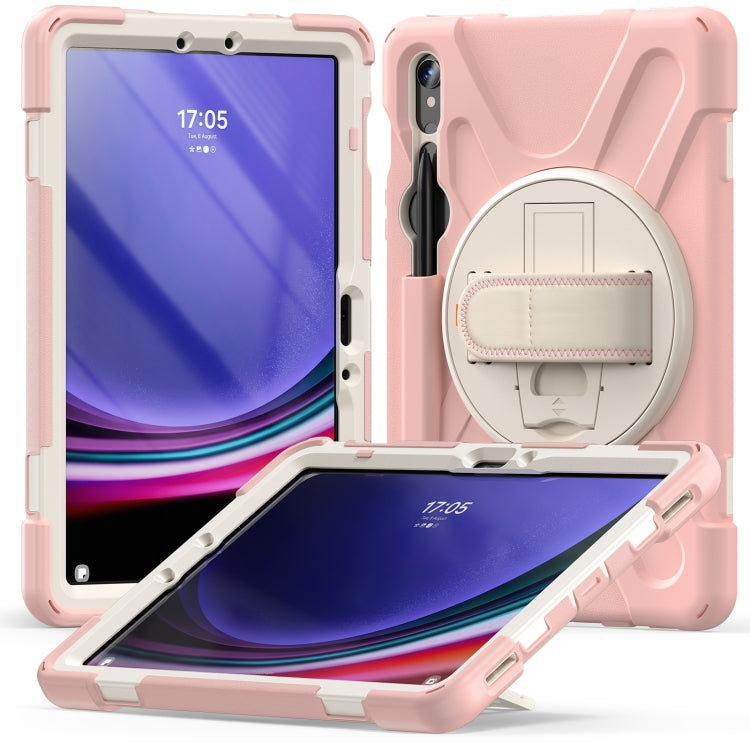 Rotatable Kickstand Grip Heavy Duty Hard Rugged Tablet Case, For Galaxy Tab S10 FE / S9 FE / S9 / S8 / S7, For Samsung Galaxy Tab S9+ / S8+