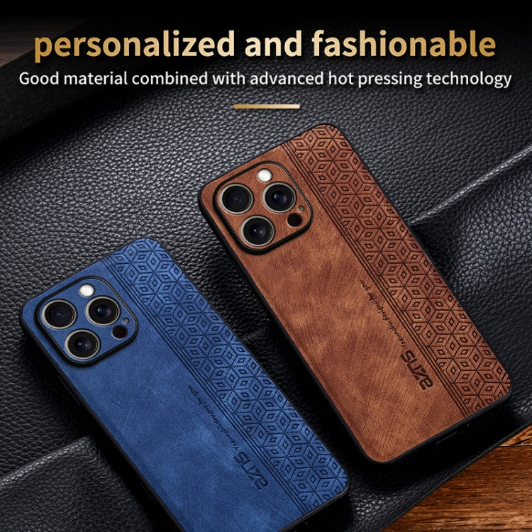 For iPhone 16 Pro Max AZNS 3D Embossed Skin Feel Phone Case(Black)