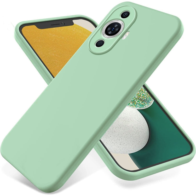 Solid Color Liquid Silicone Dropproof Full Coverage Phone Case, For Huawei Nova 11, For Huawei P60 / P60 Pro