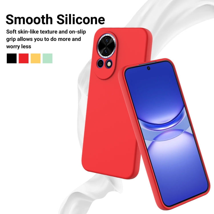 Solid Color Liquid Silicone Dropproof Full Coverage Phone Case, For Huawei Nova 11, For Huawei P60 / P60 Pro