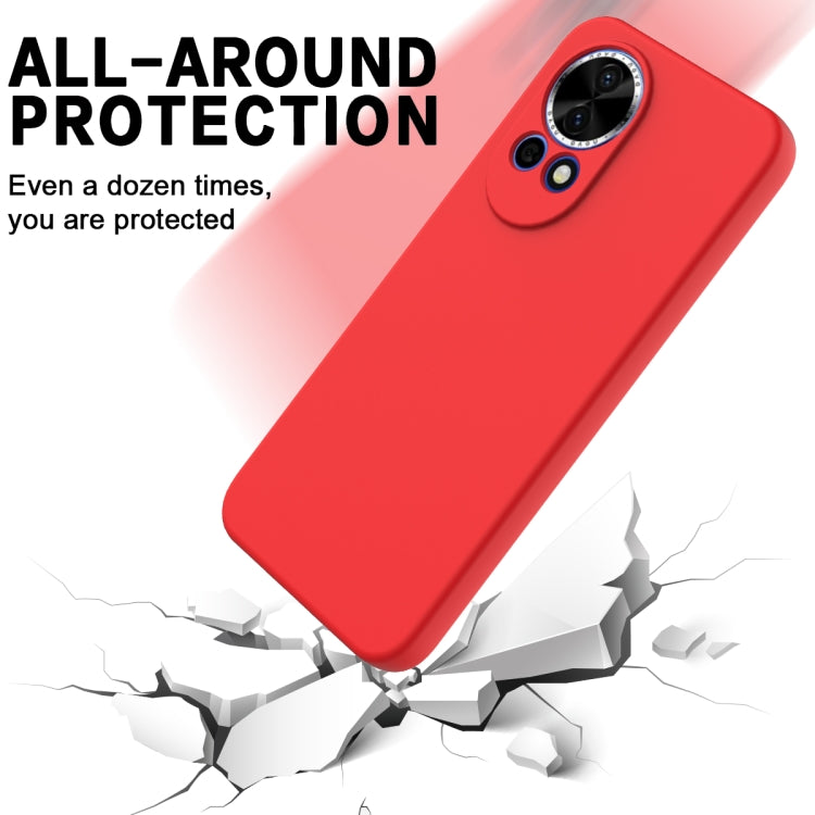 Solid Color Liquid Silicone Dropproof Full Coverage Phone Case, For Huawei Nova 11, For Huawei P60 / P60 Pro
