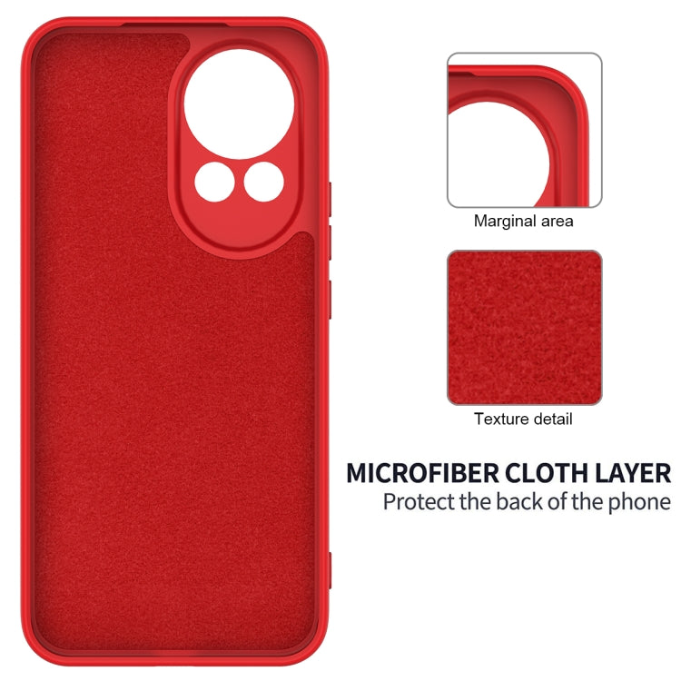 Solid Color Liquid Silicone Dropproof Full Coverage Phone Case, For Huawei Nova 11, For Huawei P60 / P60 Pro