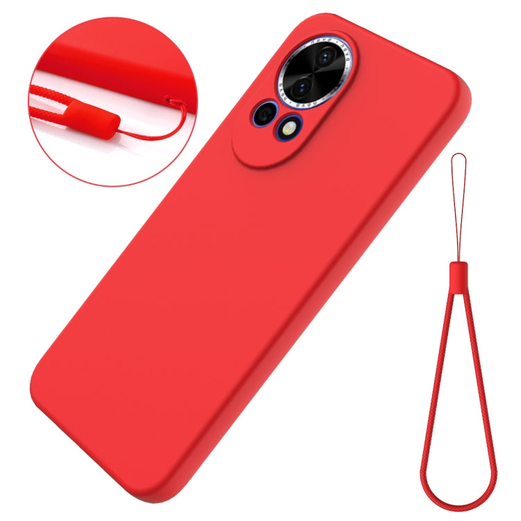 Solid Color Liquid Silicone Dropproof Full Coverage Phone Case, For Huawei Nova 11, For Huawei P60 / P60 Pro