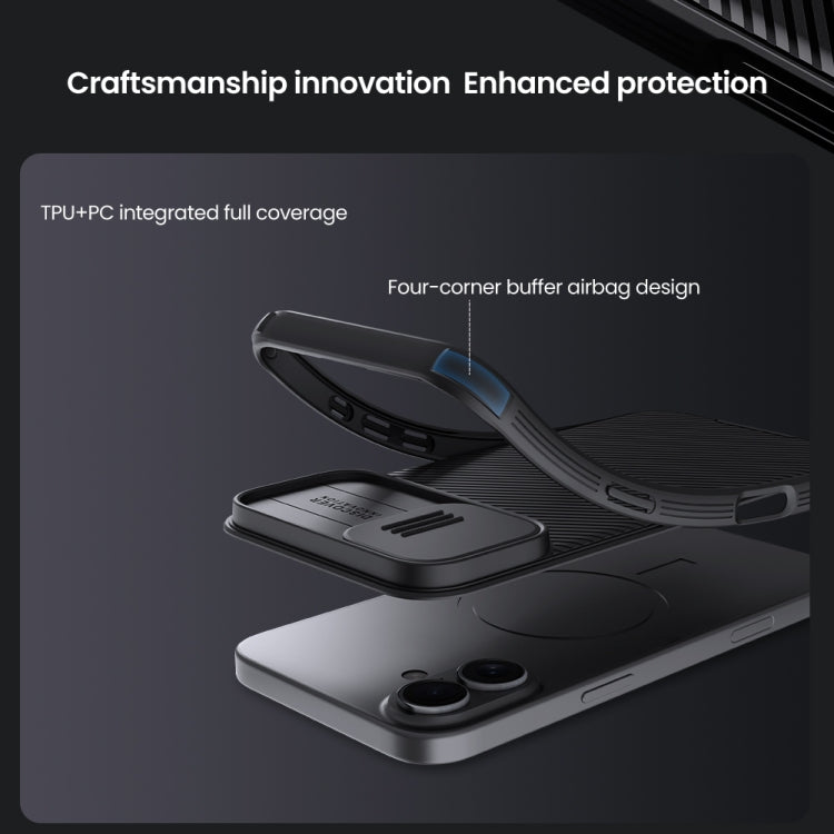 For iPhone 16 Plus NILLKIN CamShield Pro PC Phone Case(Green)